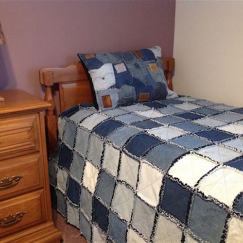 Denim Rag Bedspreads and Pocket Pillow Shams